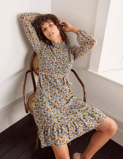 Lottie Belted Dress-Apple Mint, Pressed Bloom
