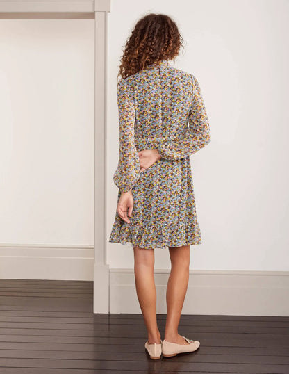 Lottie Belted Dress-Apple Mint, Pressed Bloom