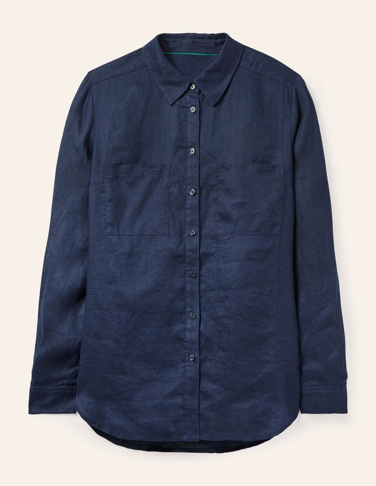 Linen Shirt-Navy