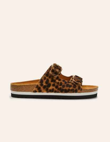 Ottoline Sandals-Tan Leopard