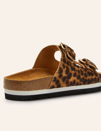 Ottoline Sandals-Tan Leopard