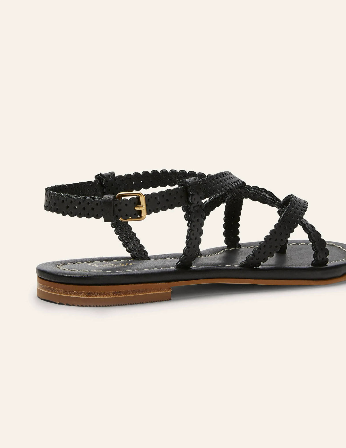Deborah Strappy Sandals-Black