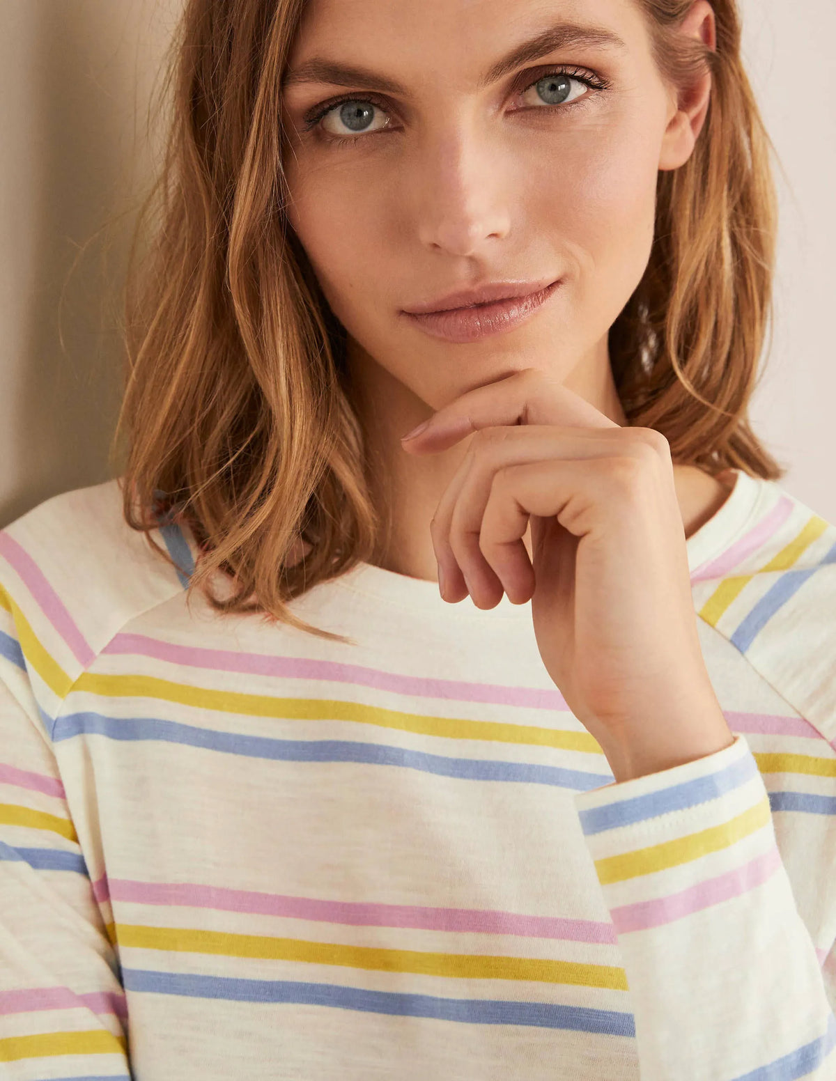 Lorna Baseball Top-Multi Stripe