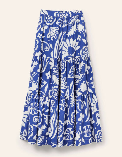 Lorna Tiered Maxi Skirt-Summit, Garden Tropic