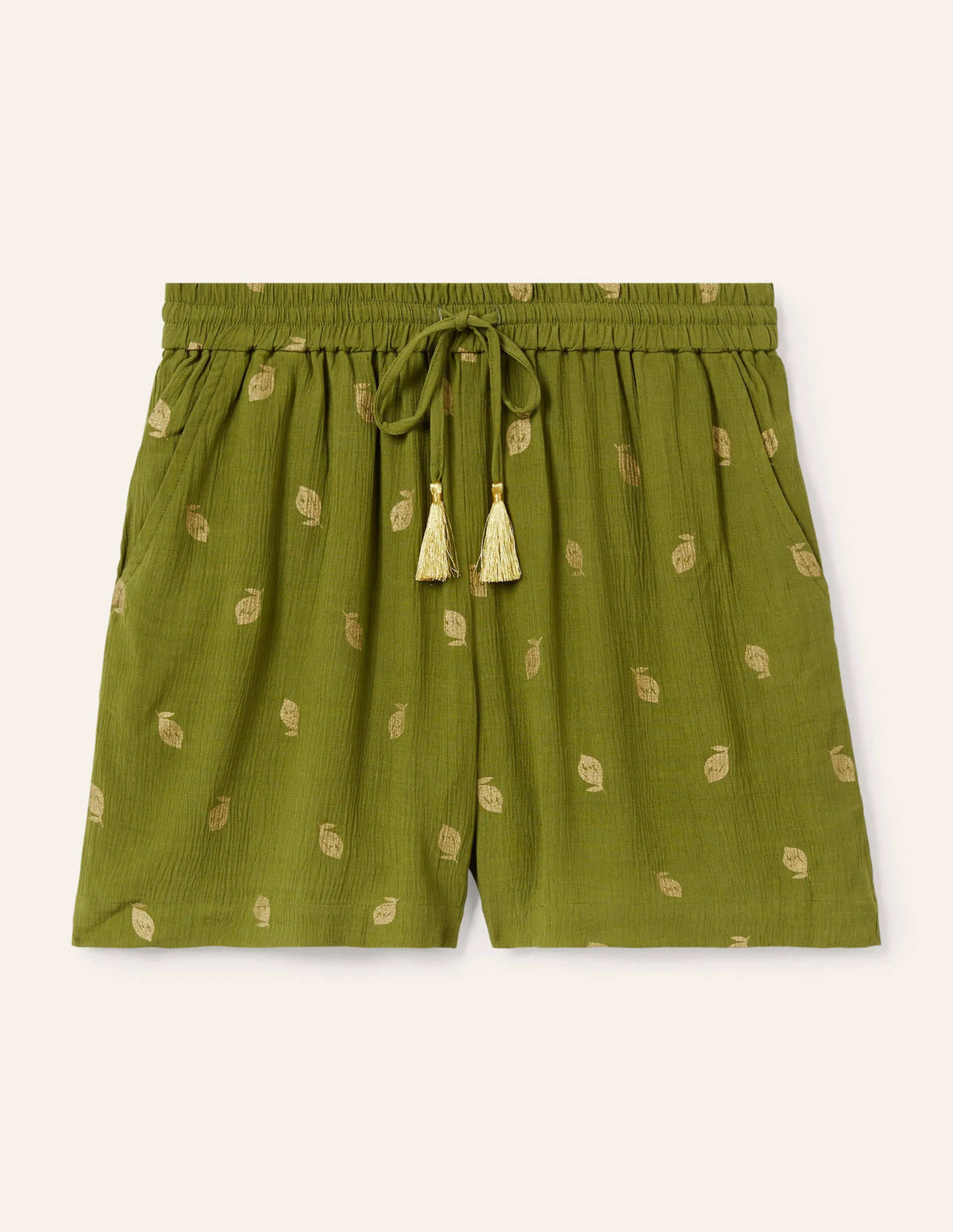 Bembridge Shorts-Pea, Citrus Fruit Foil