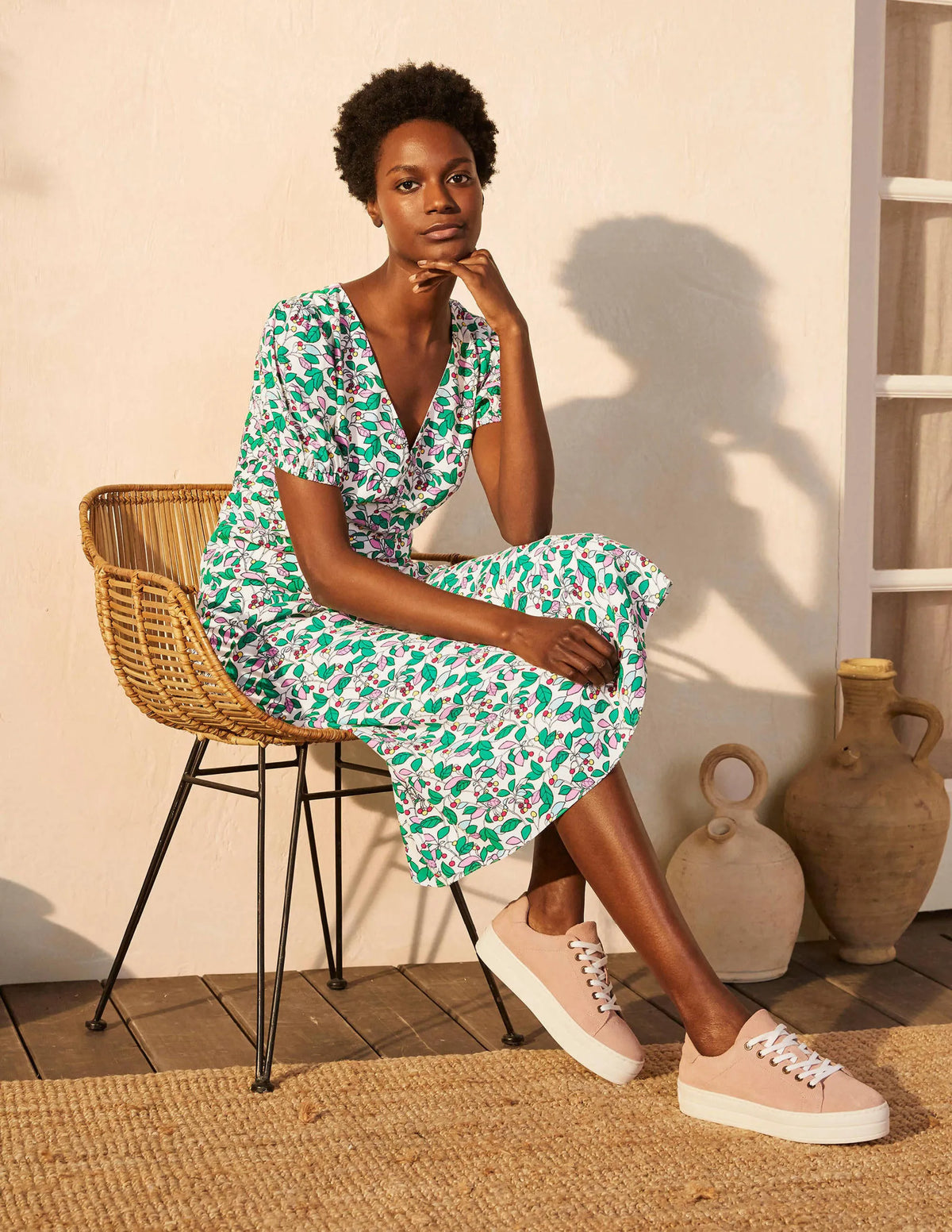Tessa Midi Dress-Ivory, Orchard