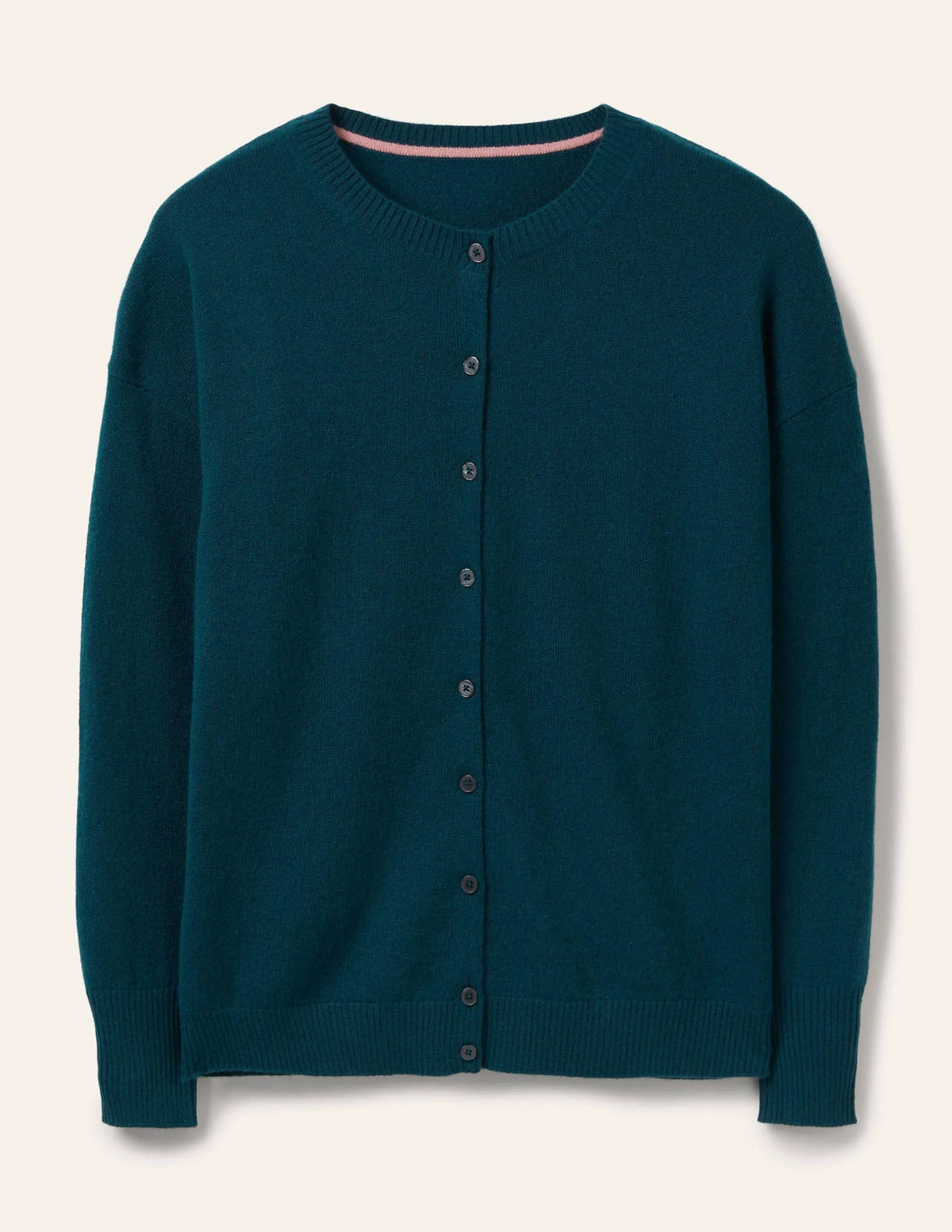 Cashmere Cardigan-Dark Teal