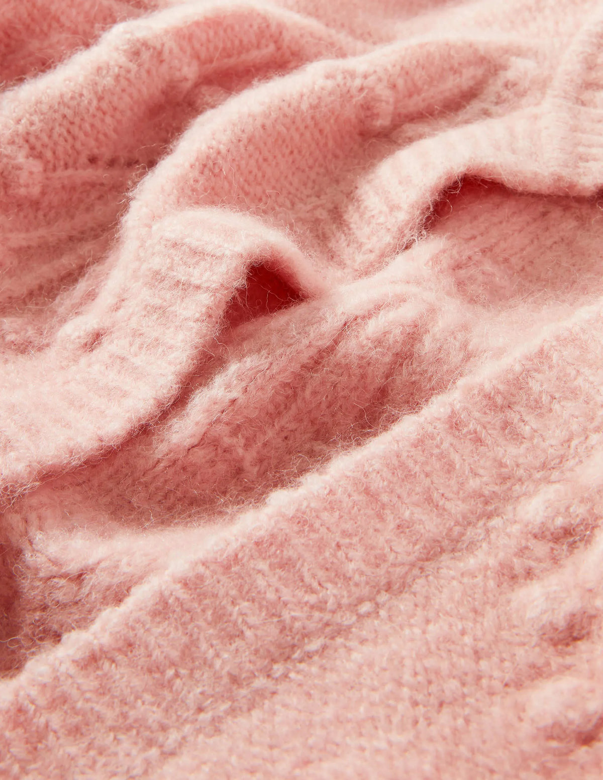 Relaxed Cable Cardigan-Milkshake