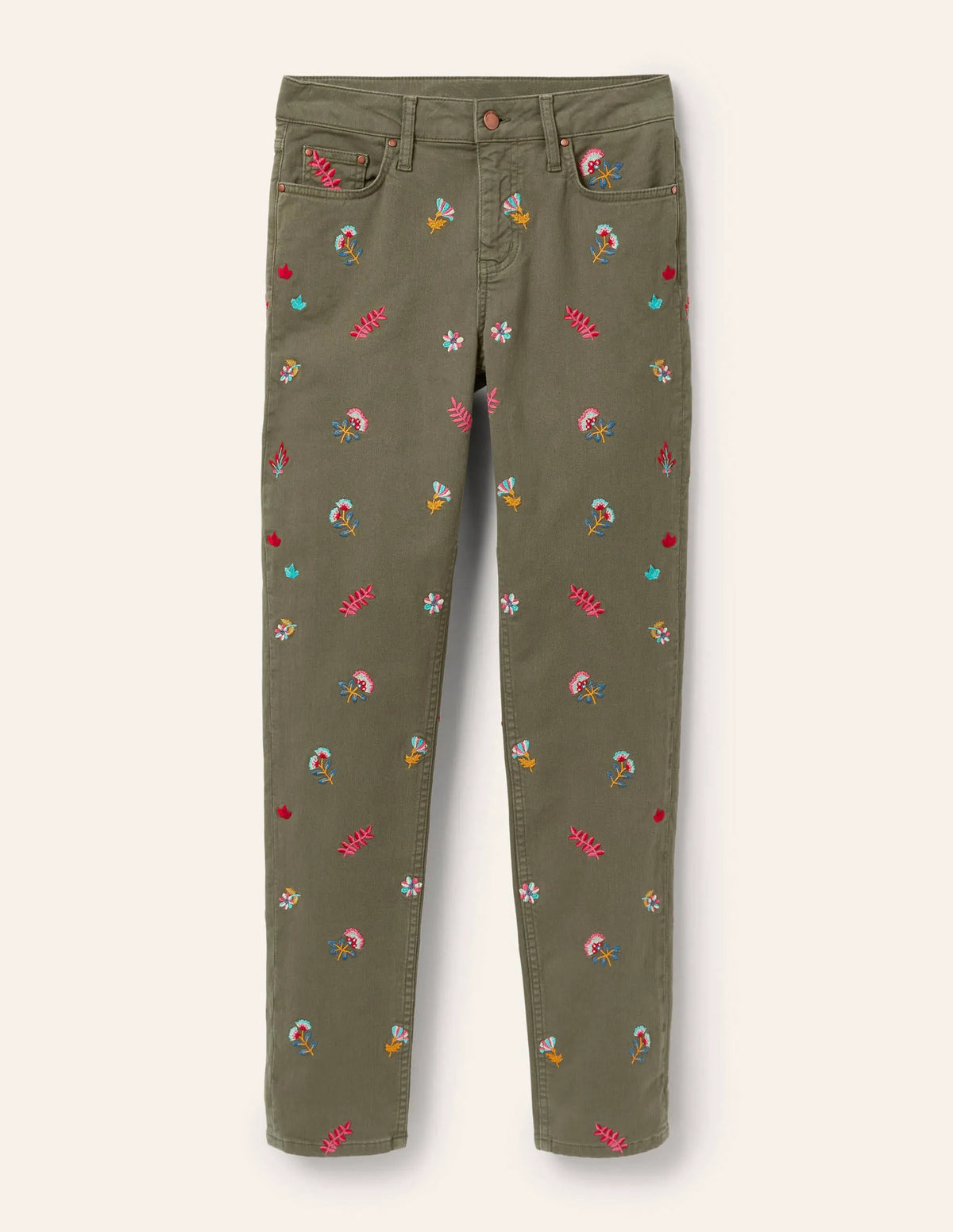 Girlfriend Jeans-Marsh Embroidered