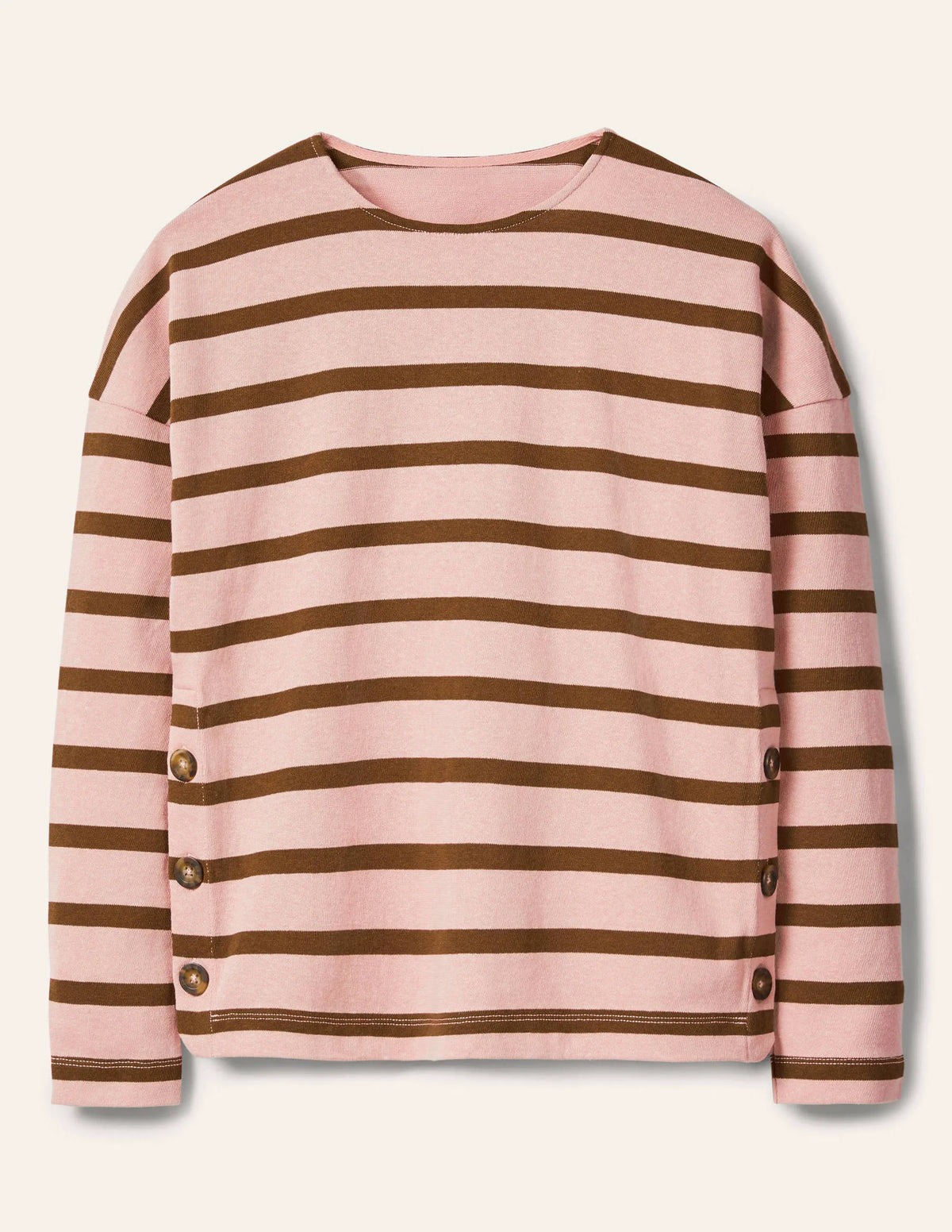 Sophie Long Sleeve Breton-Milkshake/Pony