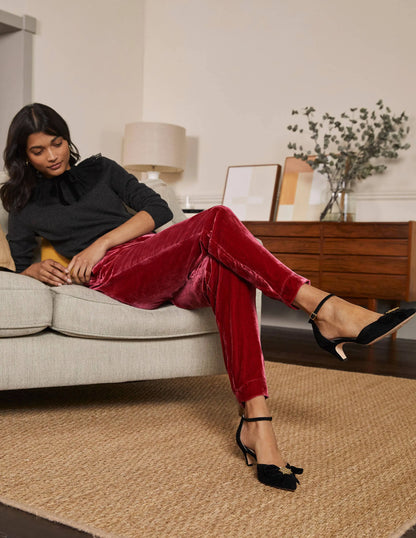 Velvet Pants-Pom Pom