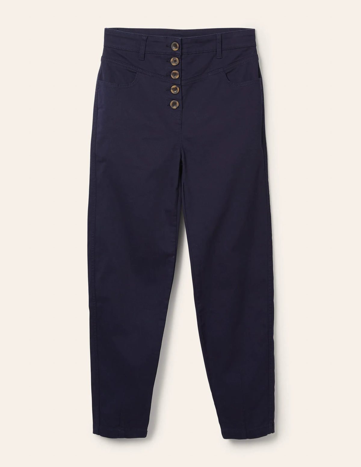 Tapered Chino Pants-Navy