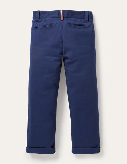 Chino Stretch Pants-College Navy