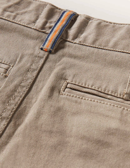 Chino Stretch Pants-Nutty Brown