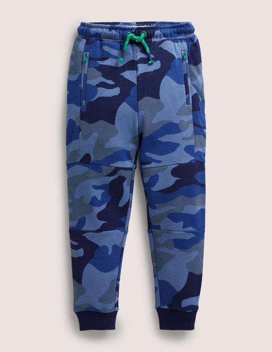 Warrior Knee Sweatpants-Blue Camo