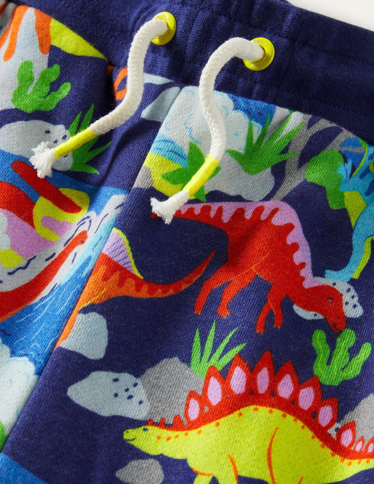Printed Joggers-Starboard Blue Dino Sunset