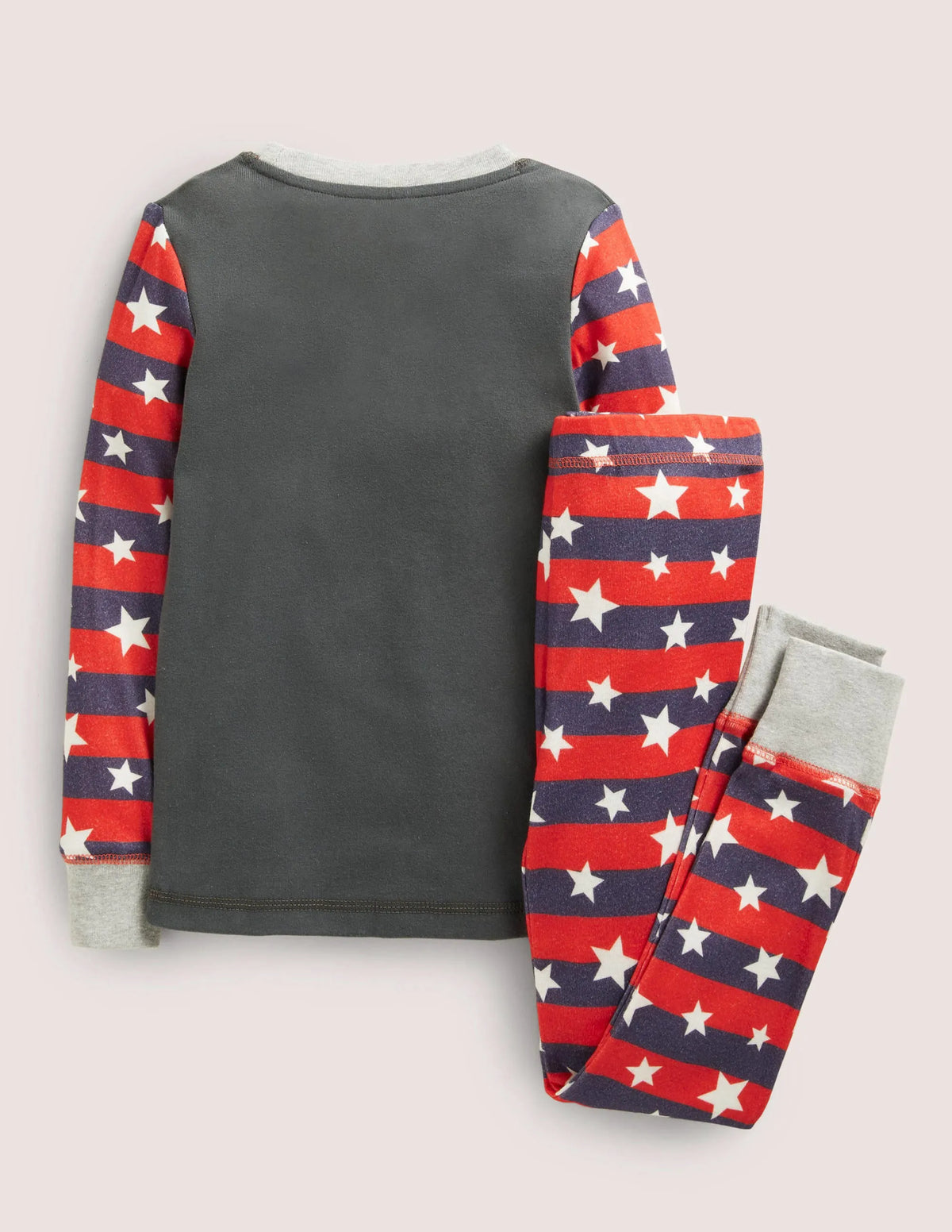 Grey Bat Glow-in-the-dark Halloween Pajamas-Smoke Grey Bat