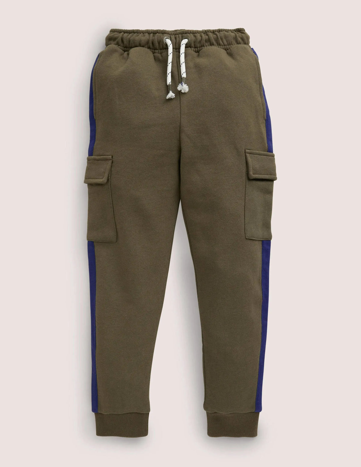 Jersey Cargo Jogger-Classic Khaki/ College Navy