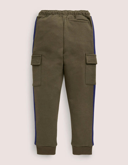 Jersey Cargo Jogger-Classic Khaki/ College Navy