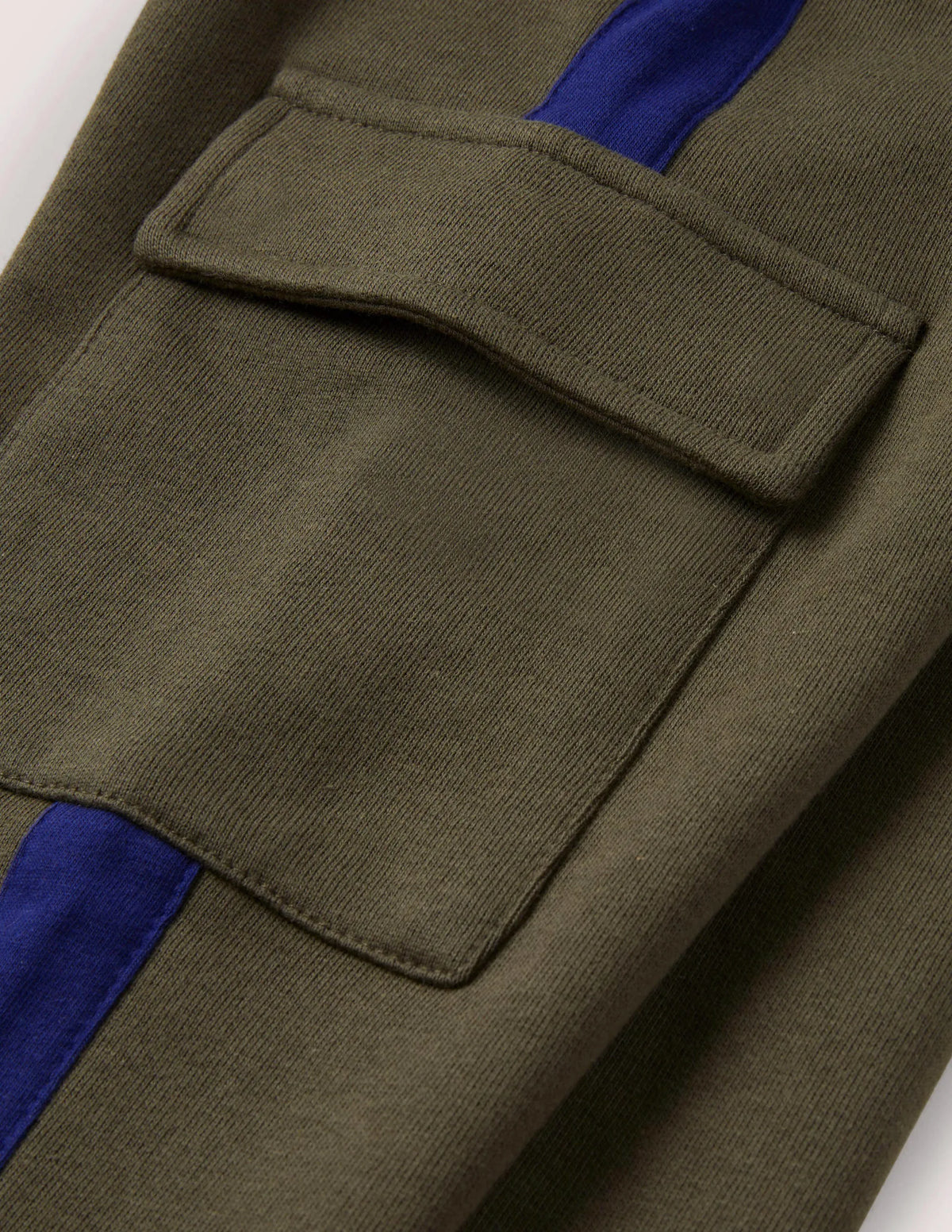 Jersey Cargo Jogger-Classic Khaki/ College Navy