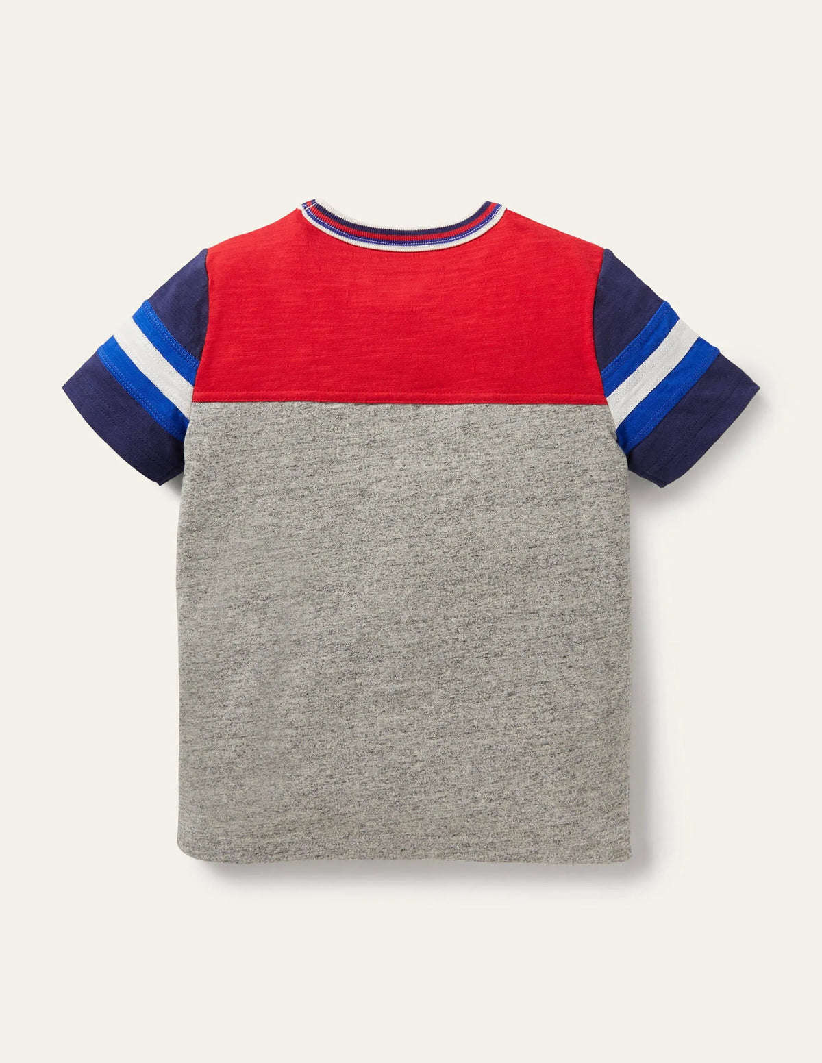Sporty Colourblock T-shirt-Strawberry Tart Red