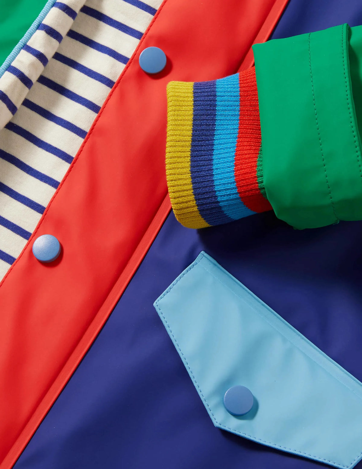 Colorblock Waterproof Fisherman's Jacket-Multi Colourblock