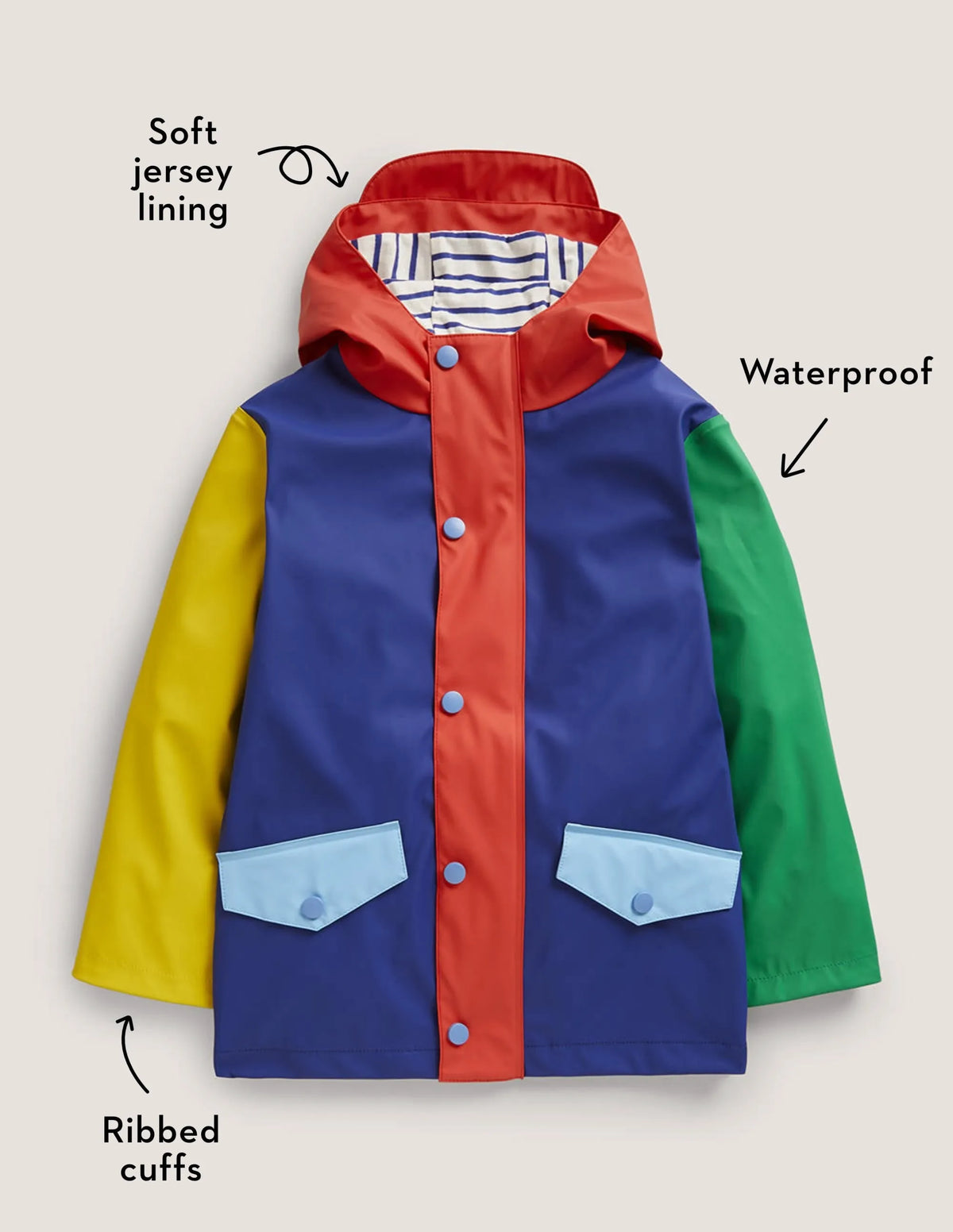 Colorblock Waterproof Fisherman's Jacket-Multi Colourblock