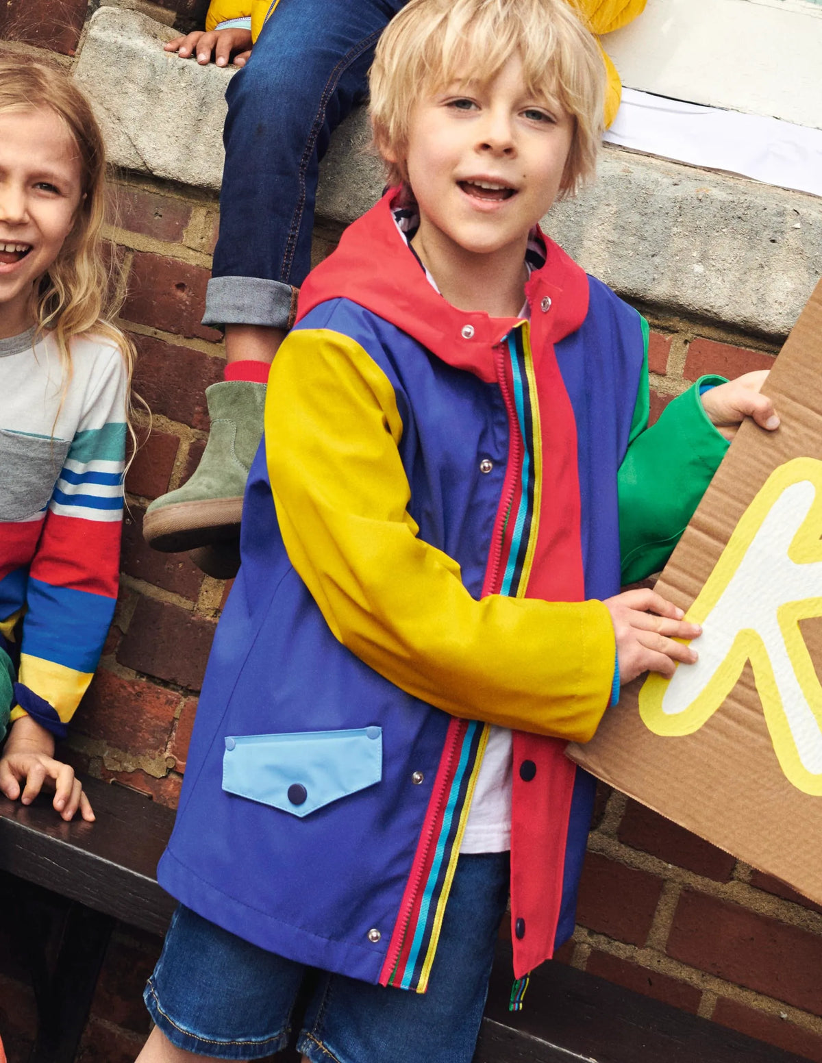 Colorblock Waterproof Fisherman's Jacket-Multi Colourblock