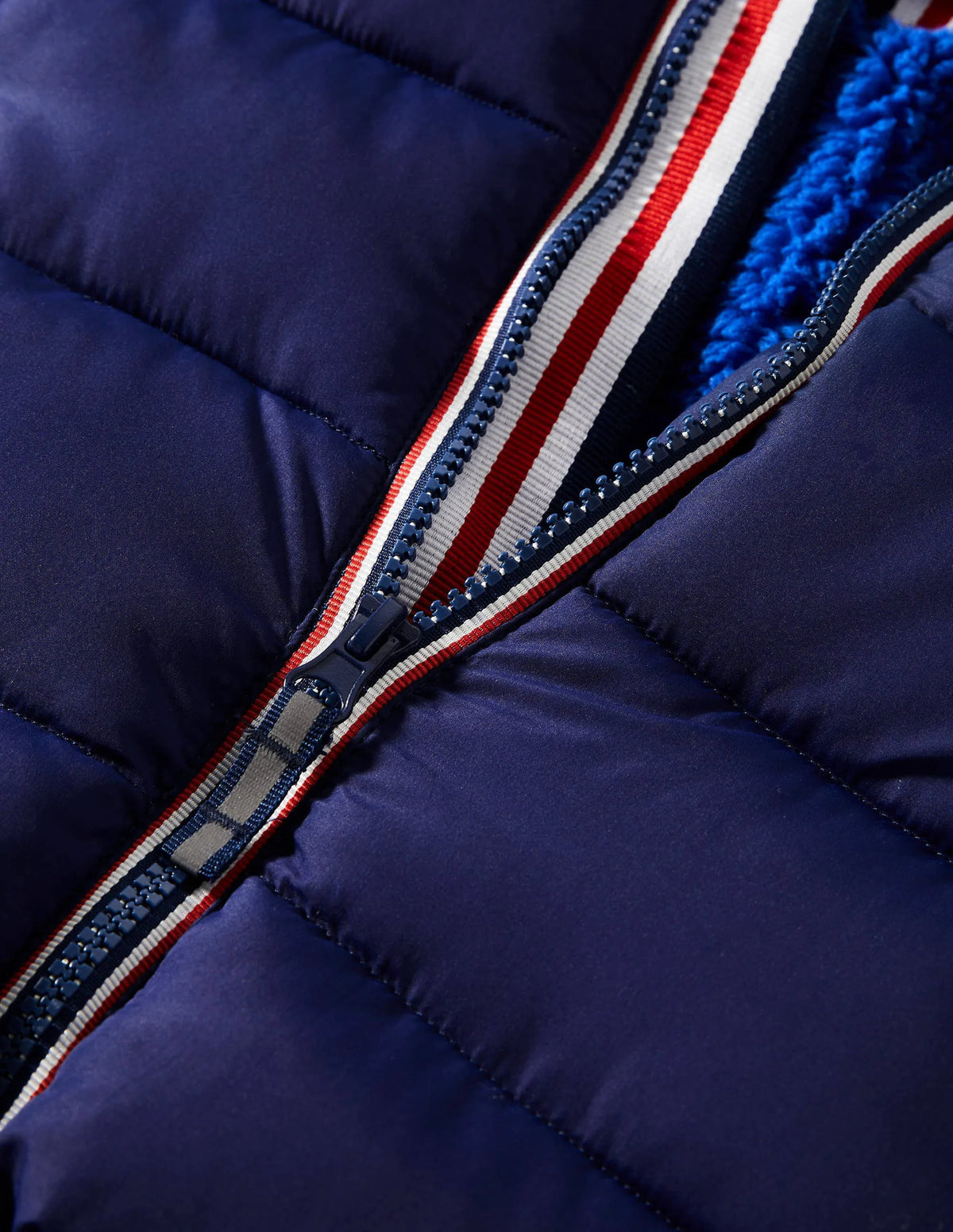 Navy Waterproof Puffer Jacket-College Navy