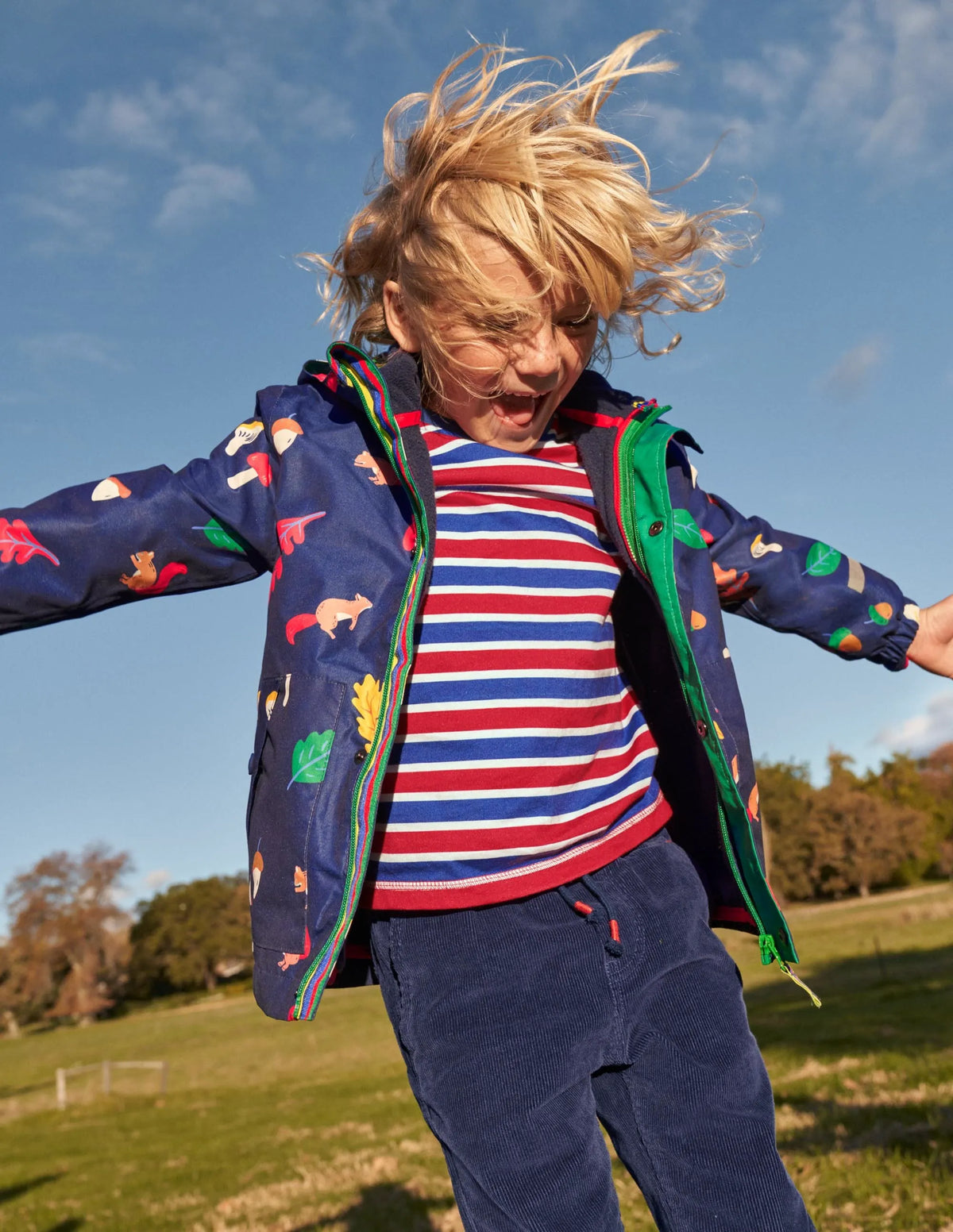 3-in-1 Waterproof Jacket-Starboard Navy Woodland