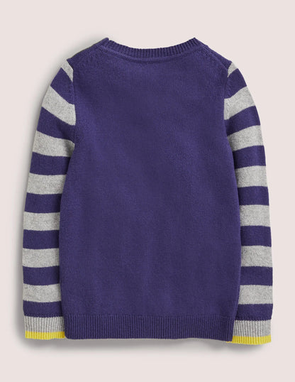 Hotchpotch Logo Jumper-College Navy Planets