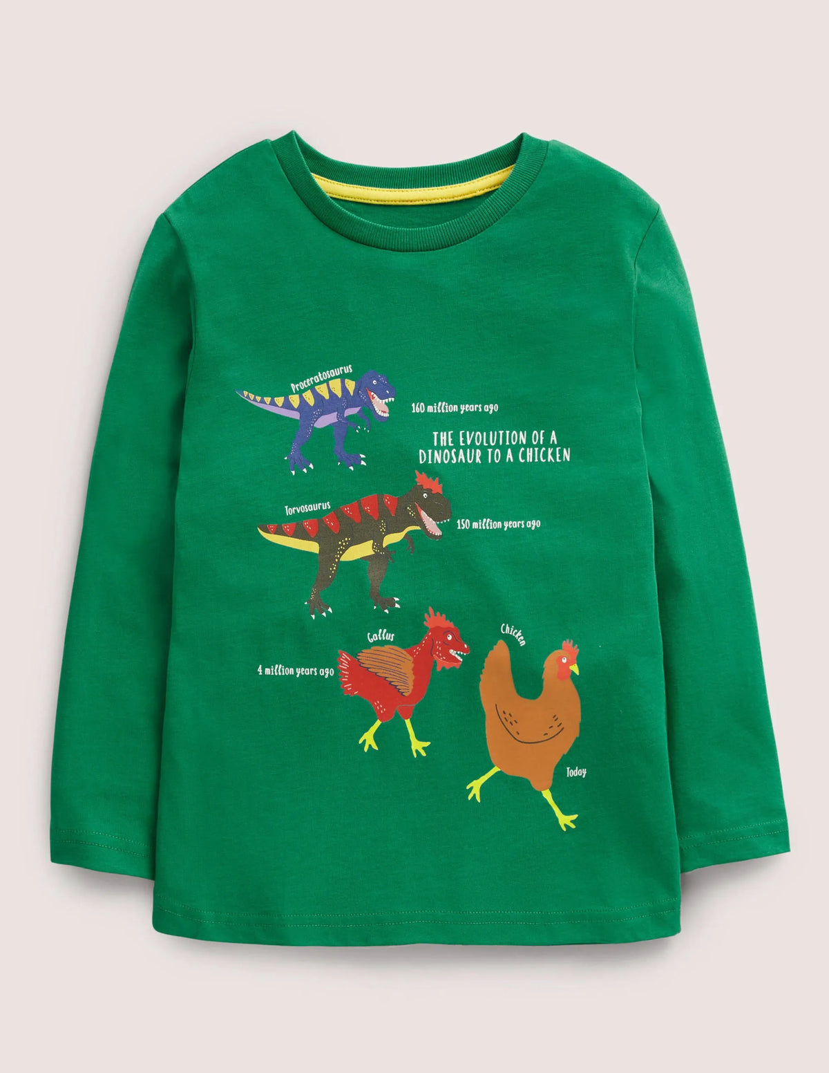 Printed Graphic T-shirt-Shady Glade Green Evolution