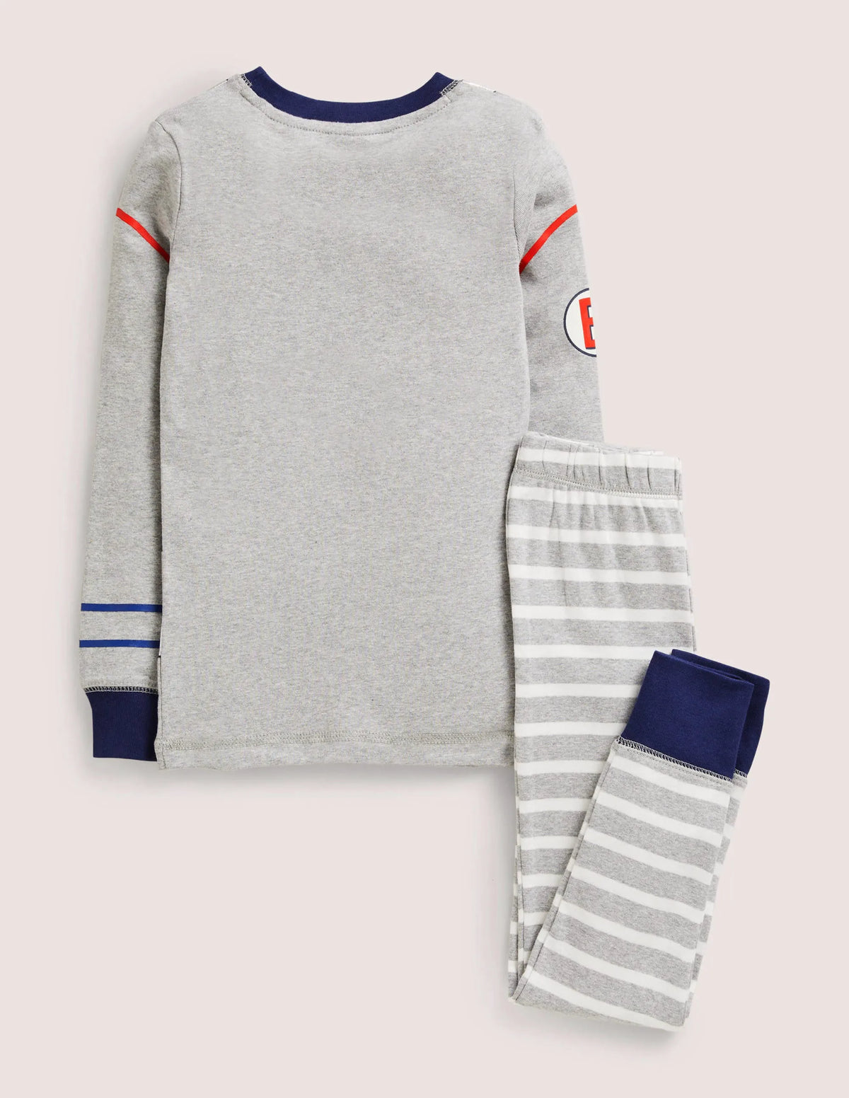 Dream Big Long Pajamas-Grey Marl Astronaut