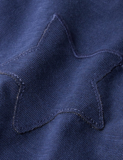 Star Pocket Slub T-shirt-Starboard Blue