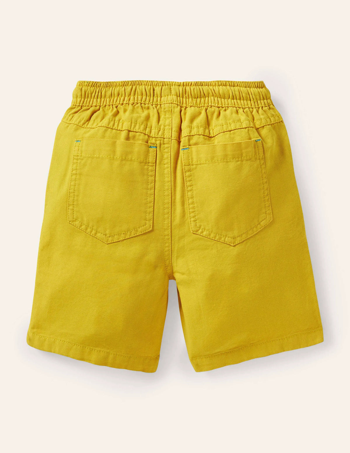 Pull-on Drawstring Shorts-Daffodil Yellow