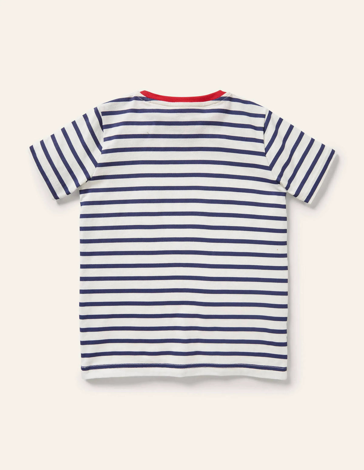 Dress Up T-shirt-Ivory/Starboard Blue Pirate