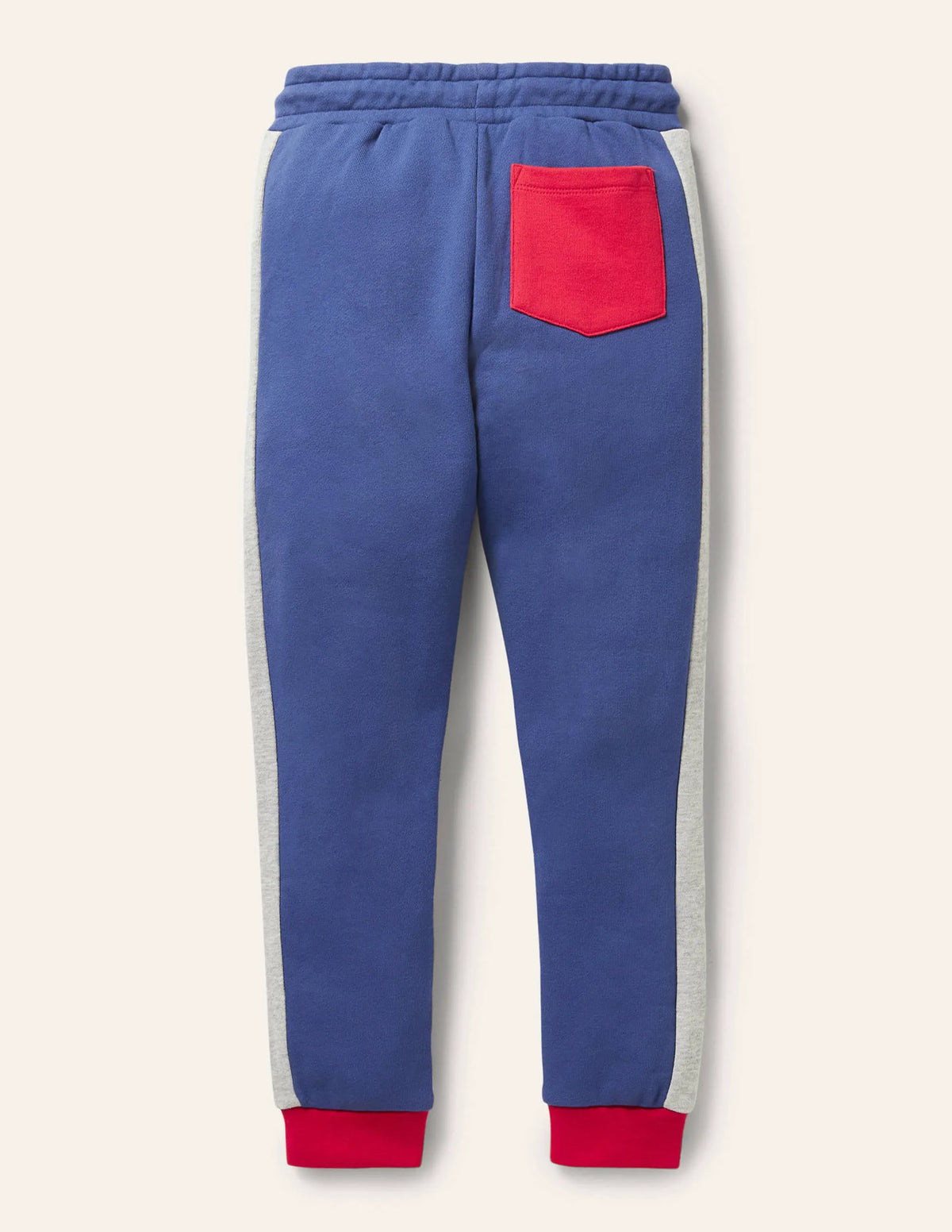 Contrast Leg Joggers-Strawberry Tart/Starboard Blue