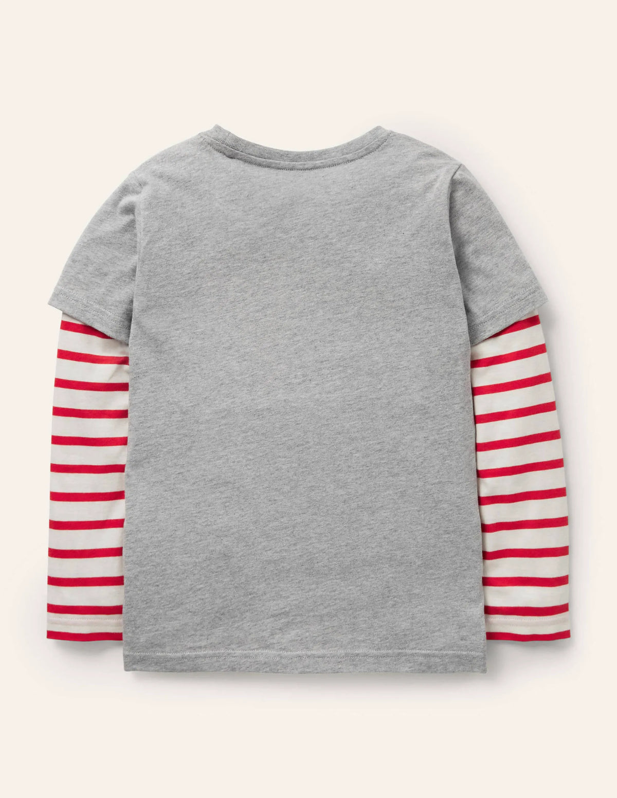 Lift-the-flap Fishing T-shirt-Grey Marl Fishing Boat