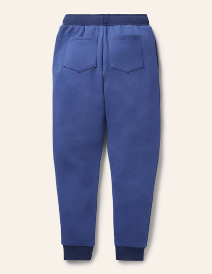 Appliqué Knee Joggers-Blue Wave Crabs