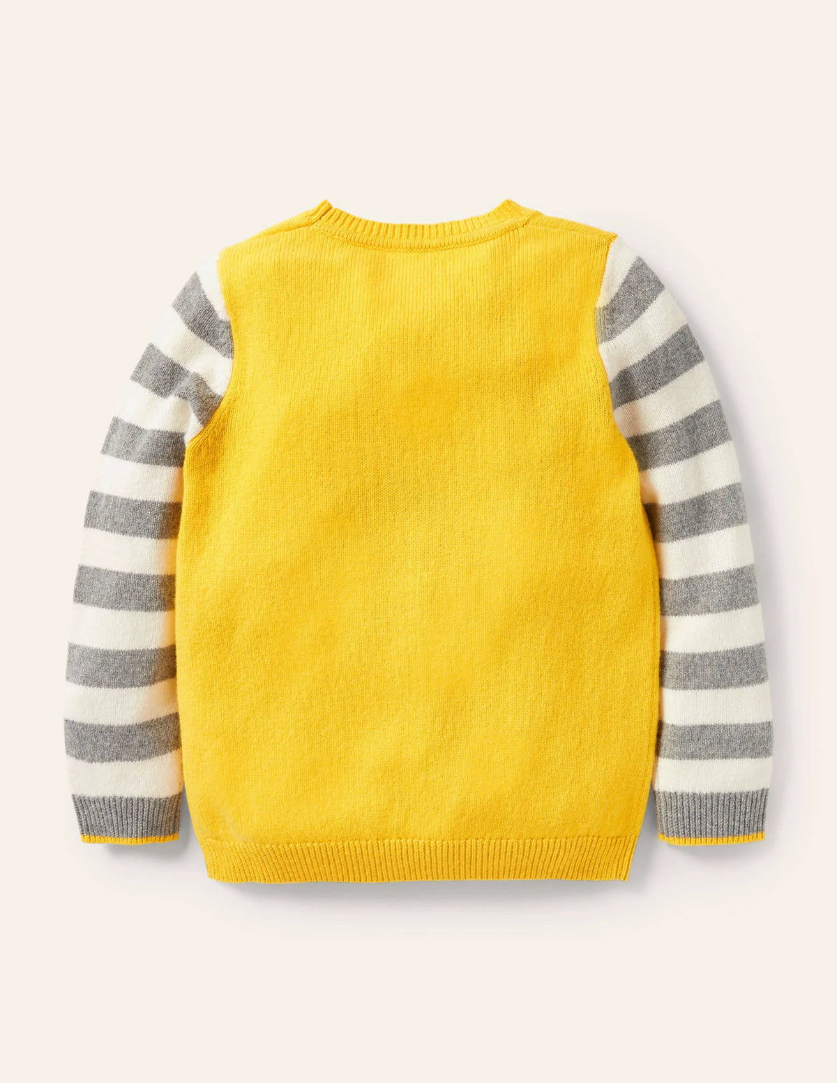 Animal Crew Neck Sweater-Sweetcorn Yellow Alpaca