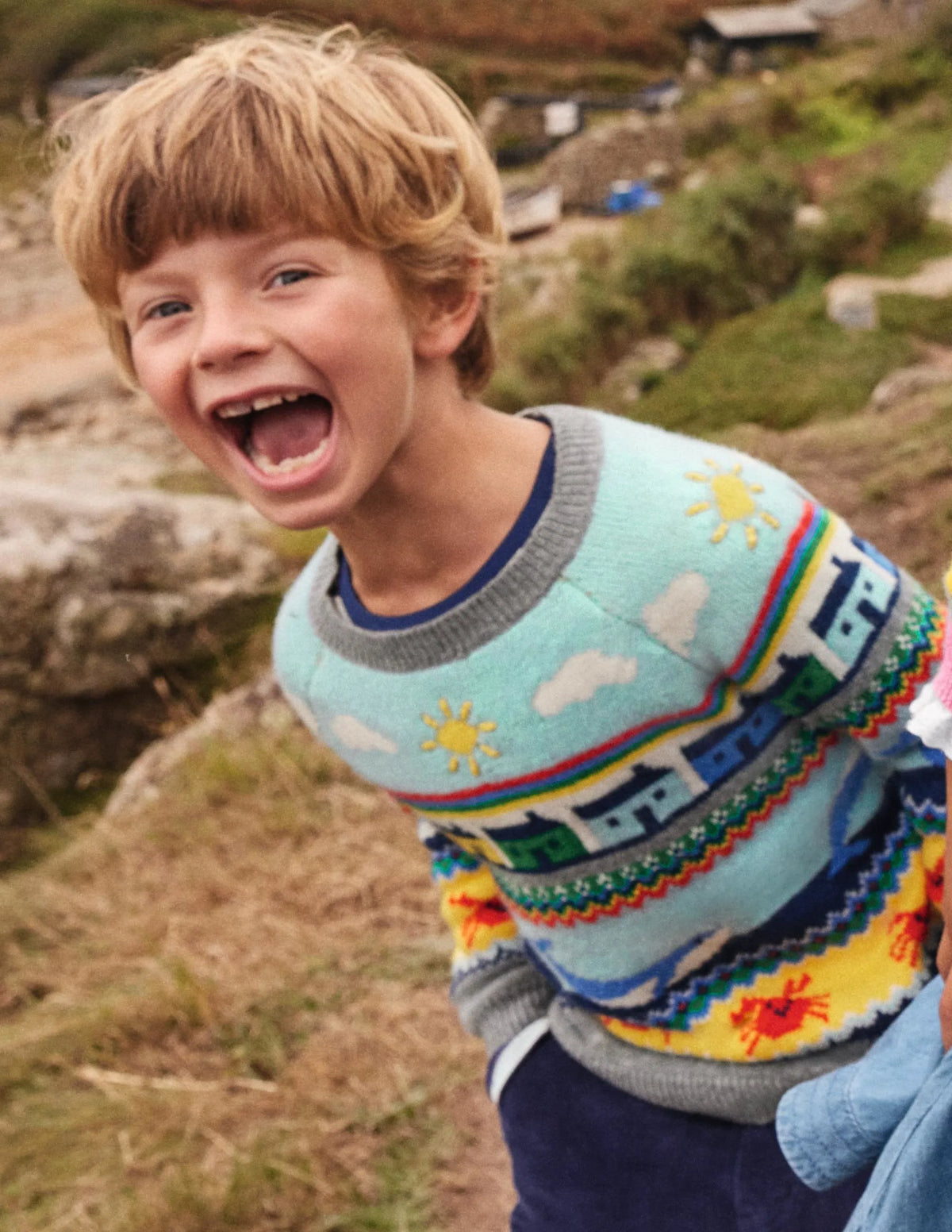 Seaside Fair Isle Sweater-Whales Fair Isle