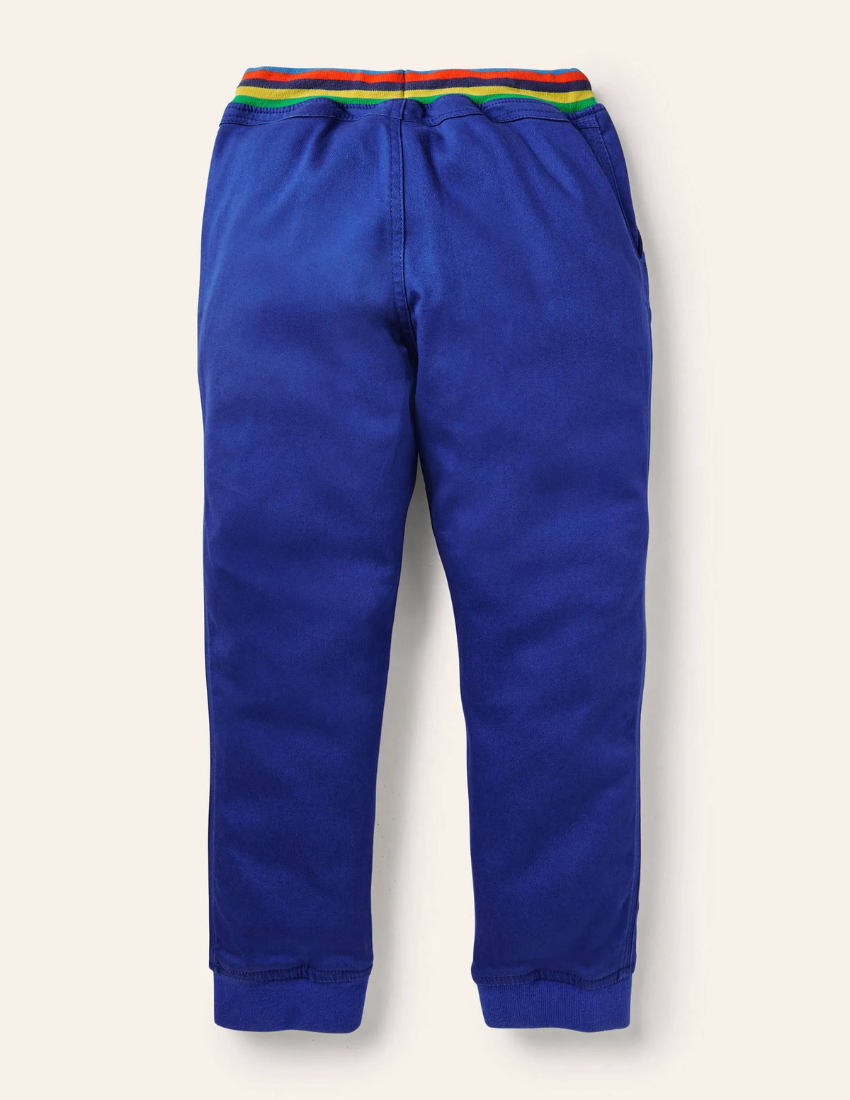 Rib Waist Pull-on Joggers-Brilliant Blue