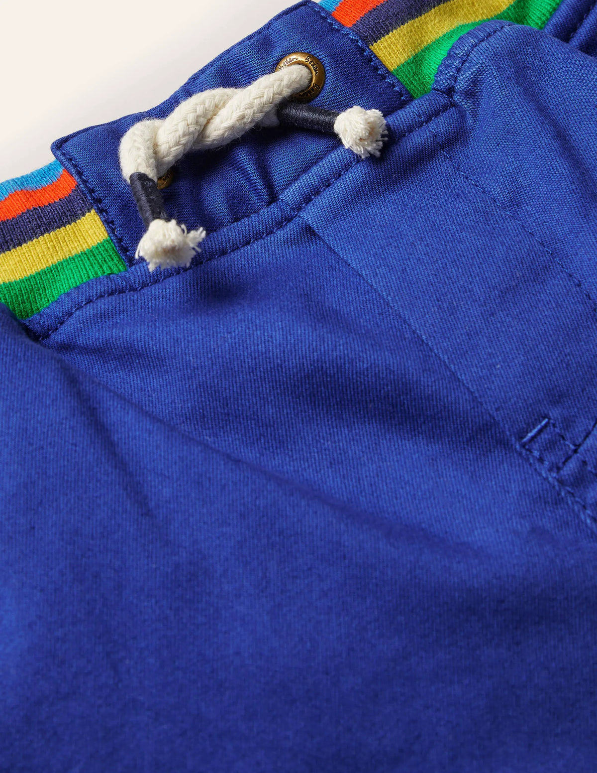 Rib Waist Pull-on Joggers-Brilliant Blue