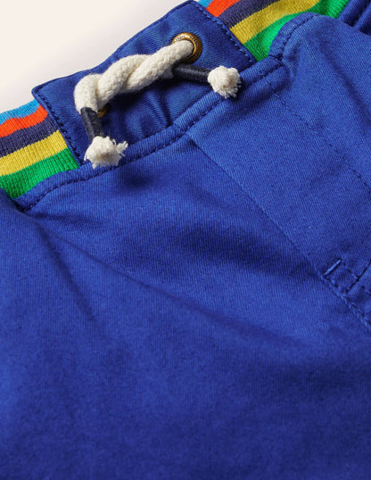Rib Waist Pull-on Joggers-Brilliant Blue