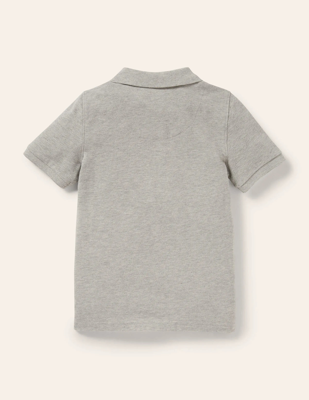 Piqué Polo Shirt-Grey Marl