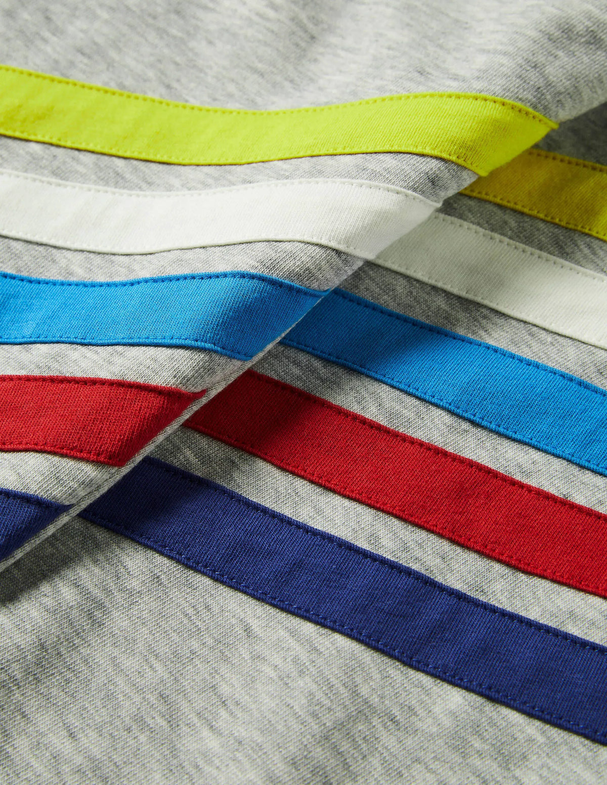 Rainbow Stripe Joggers-Grey Marl