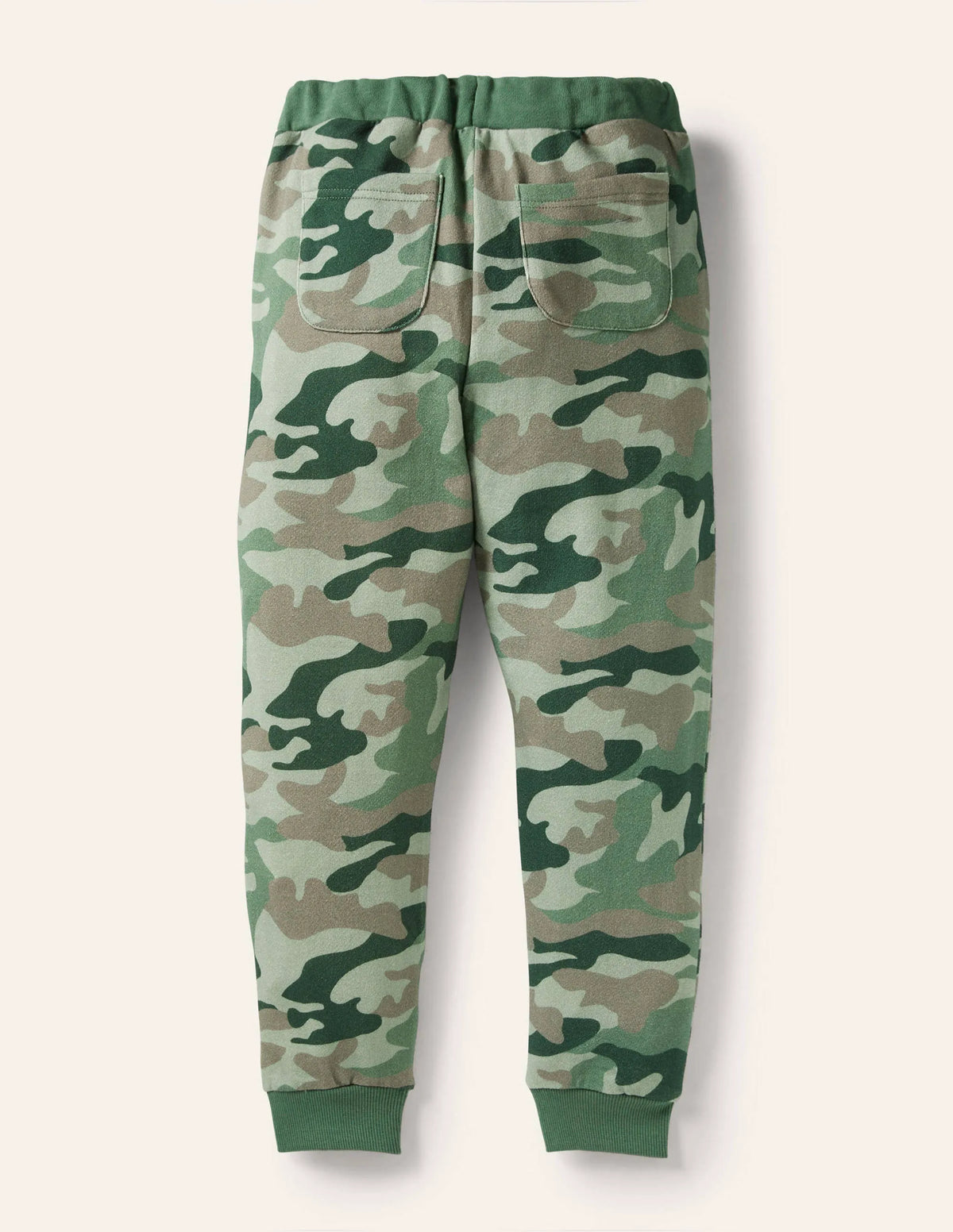 Camo Badge Joggers-Soft Green Camouflage