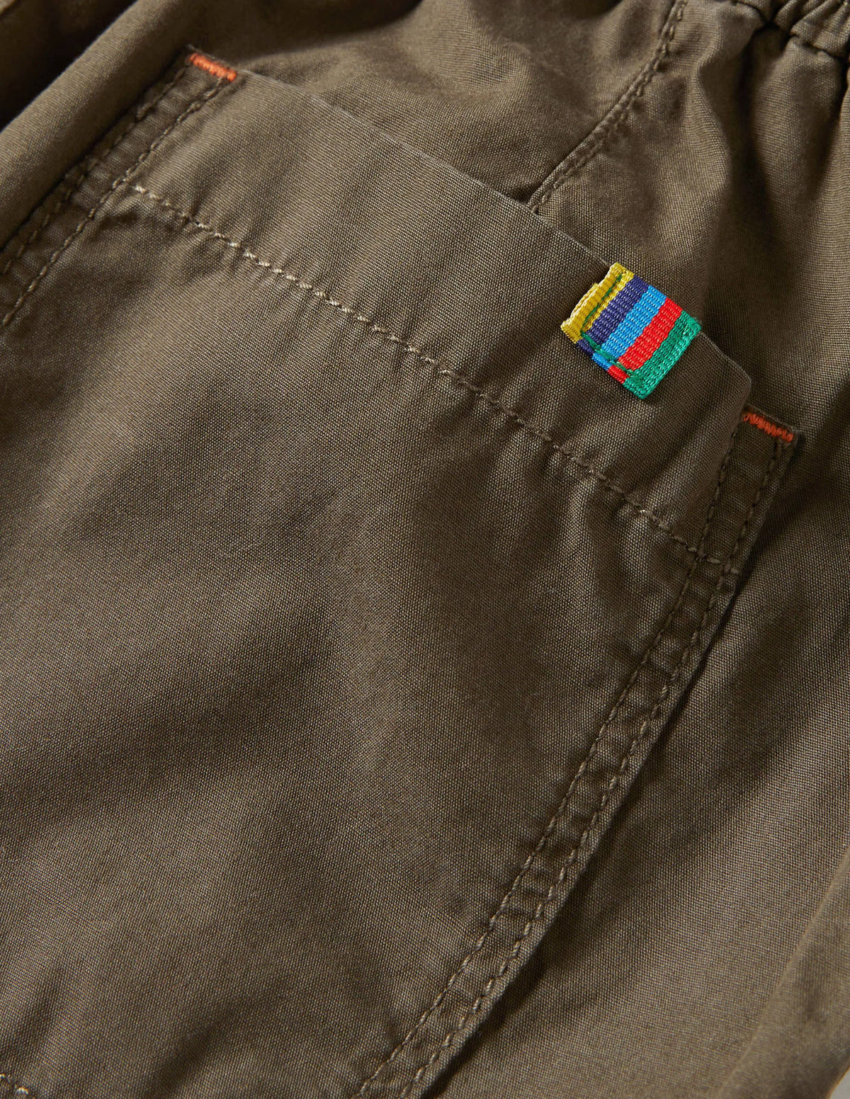 Lined Cord Pants-Khaki Green