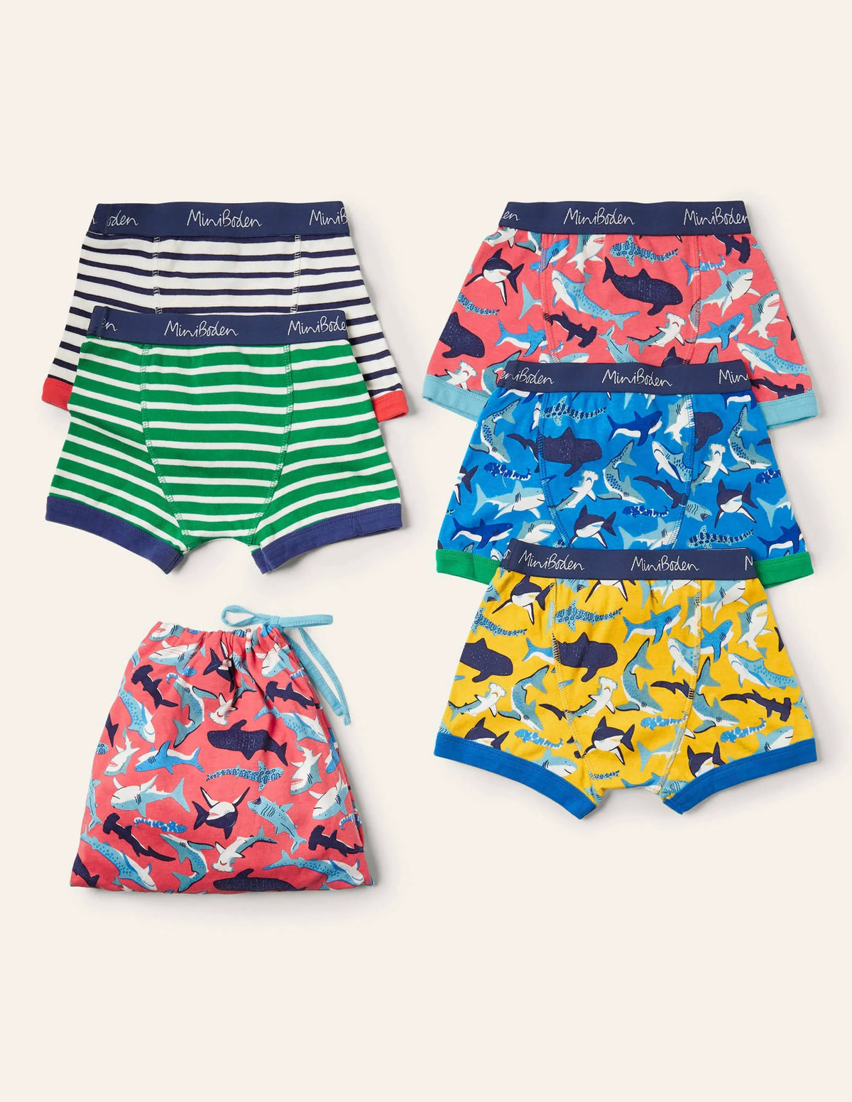 Boxers 5 Pack-Sharks