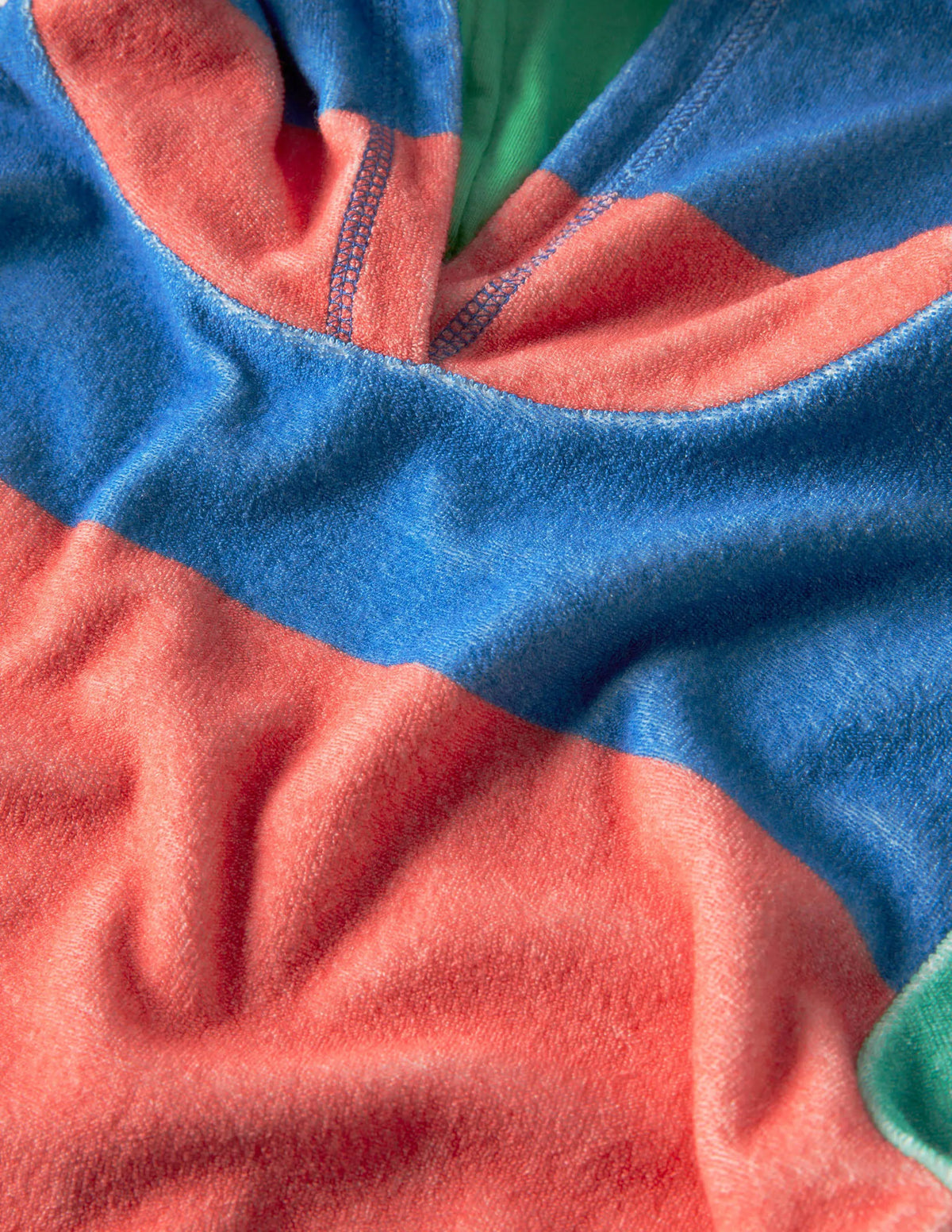 Towelling Throw-on-Multi Stripe
